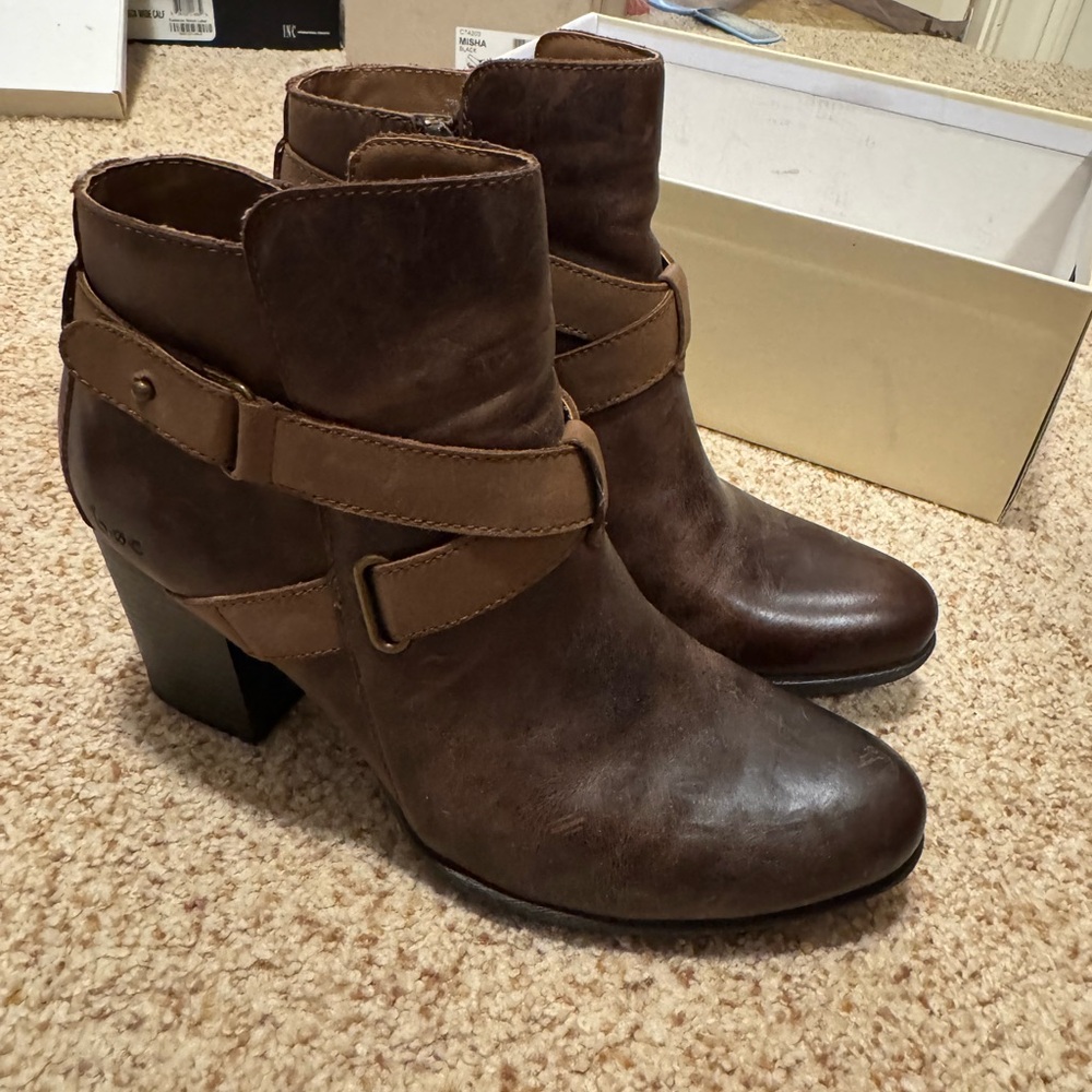 Bjorndal Dark Brown Ankle Booties